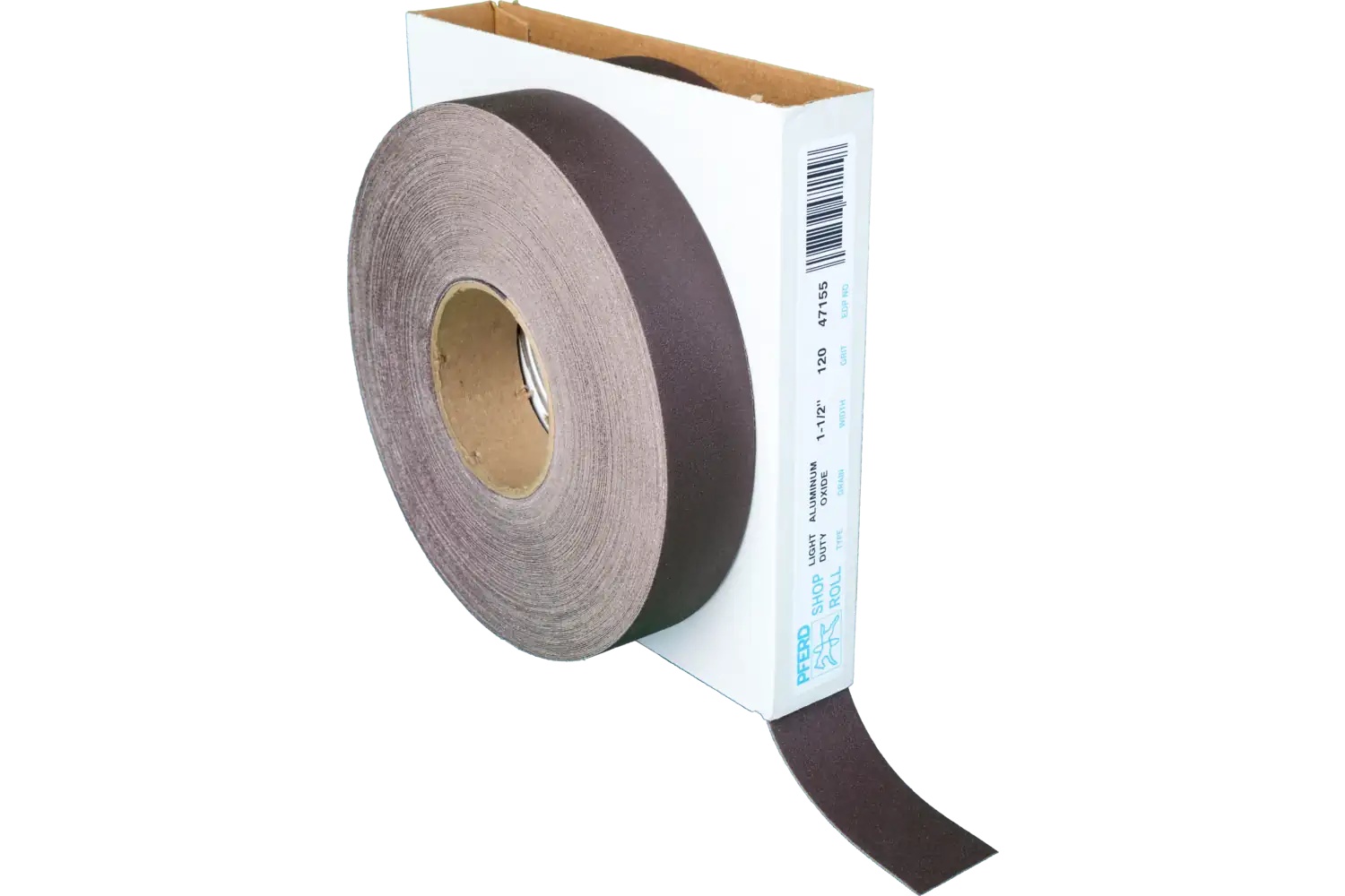 Picture of Pferd Shop Roll, Flexible Light Duty, 1-1/2" x 50 yards, 120 Grit, Aluminum oxide